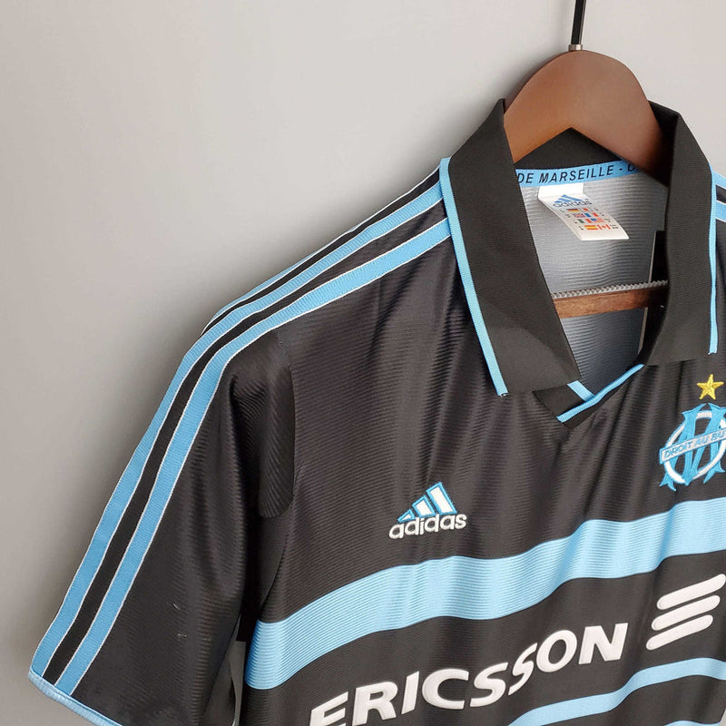 Camisola Marseille Retrô 1999/2000 Preta -