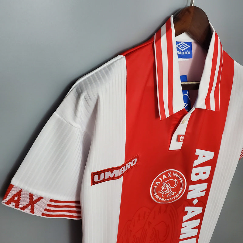 Camisola Ajax Retrô 1997/1998 - Vermelha e Branca