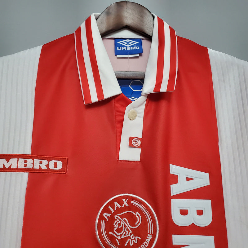 Camisola Ajax Retrô 1997/1998 - Vermelha e Branca