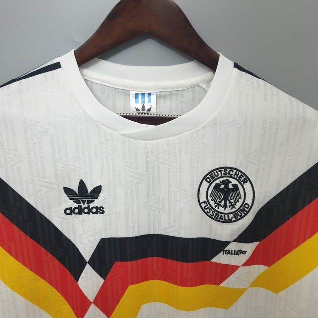 Camisola Seleção Alemanha Retrô 1990 - Branca