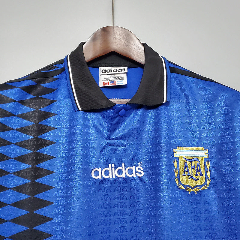 Camisola Seleção Argentina Retrô 1994 Azul -