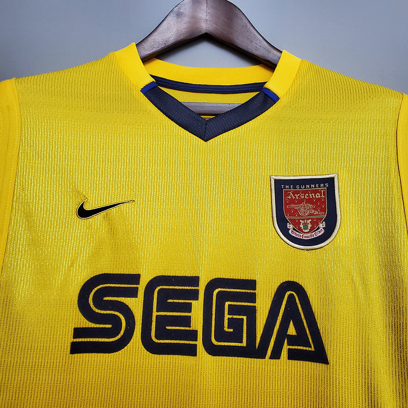 Camisola Arsenal Retrô 1999/2000 - Amarela