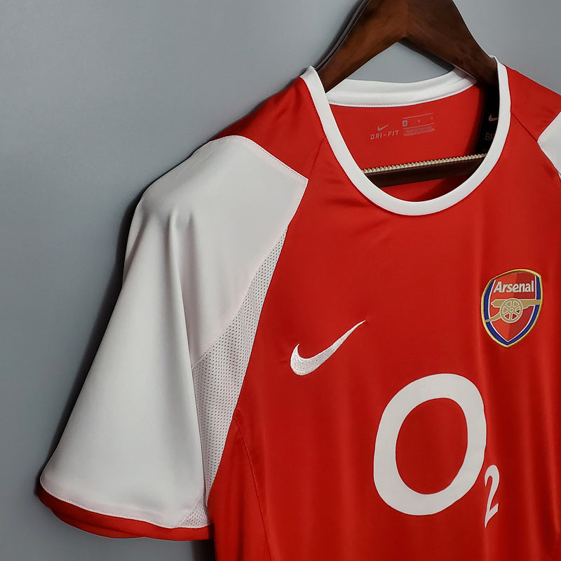 Camisola Arsenal Retrô 2002/2004 - Vermelha