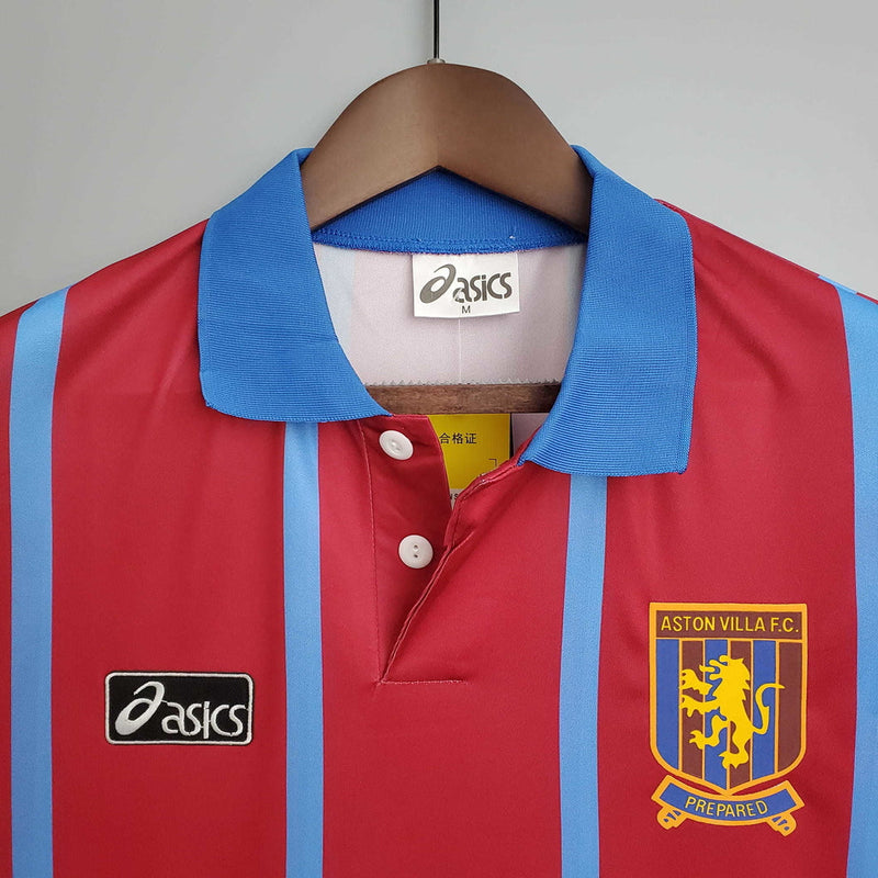 Camisola Aston Villa Retrô 1993/1995 Vermelha - Asics