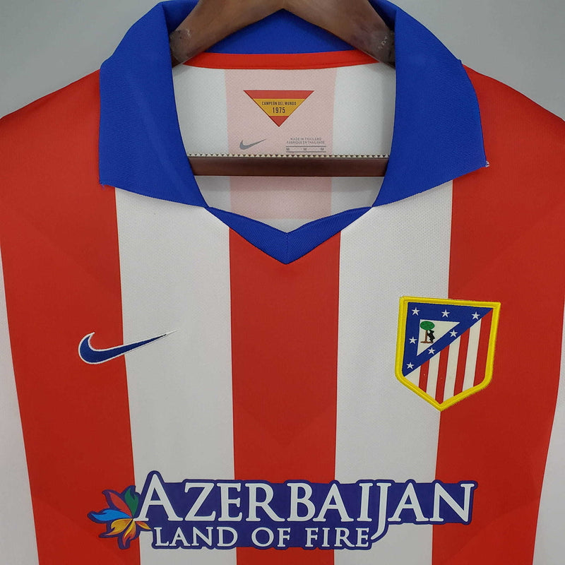 Camisola Atlético de Madrid Retrô 2014/2015 -  Branca e Vermelha