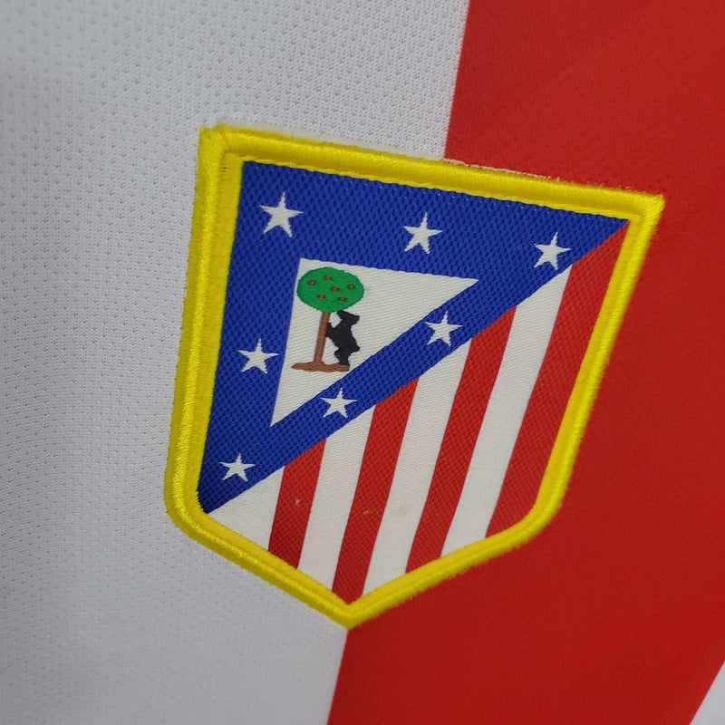 Camisola Atlético de Madrid Retrô 2014/2015 -  Branca e Vermelha