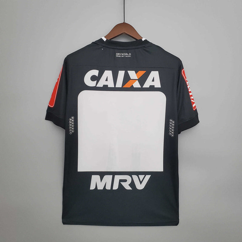 Camisola Atlético MG Retrô 20162017 Preta e Branca - Dry World