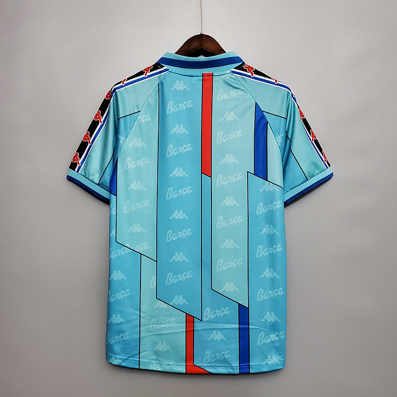 Camisola Barcelona Retrô 1996/1997 - Azul Clara