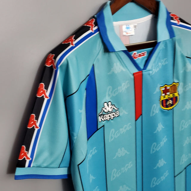 Camisola Barcelona Retrô 1996/1997 - Azul Clara