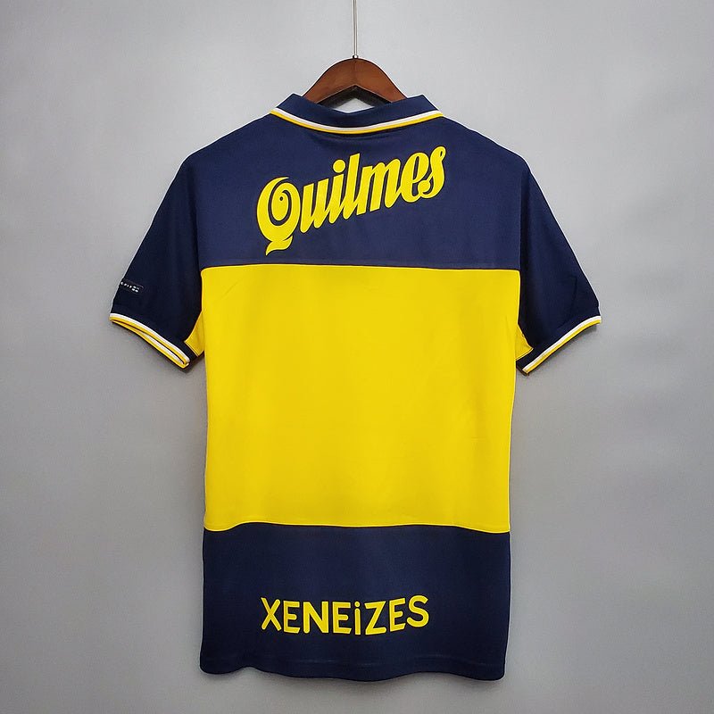 Camisola Boca Juniors Retrô 1999 Azul e Amarela -