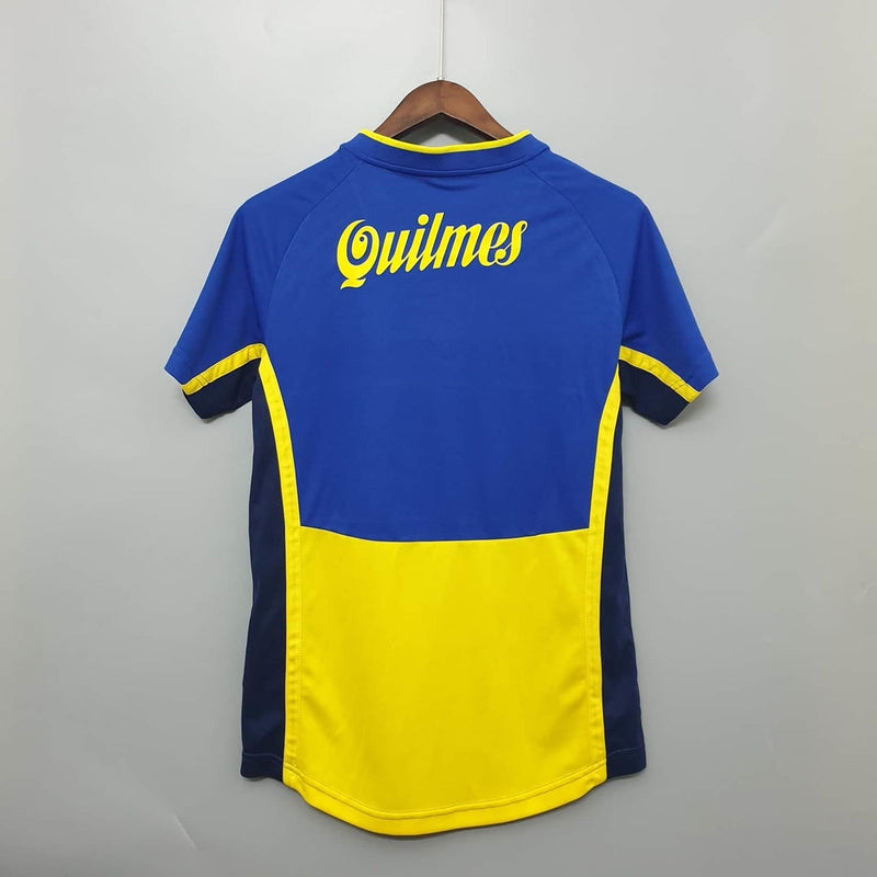 Camisola Boca Juniors Retrô 2001 Azul e Amarela -