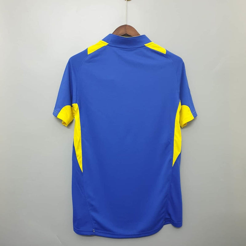 Camisola Boca Juniors Retrô 2005 Azul e Amarela -