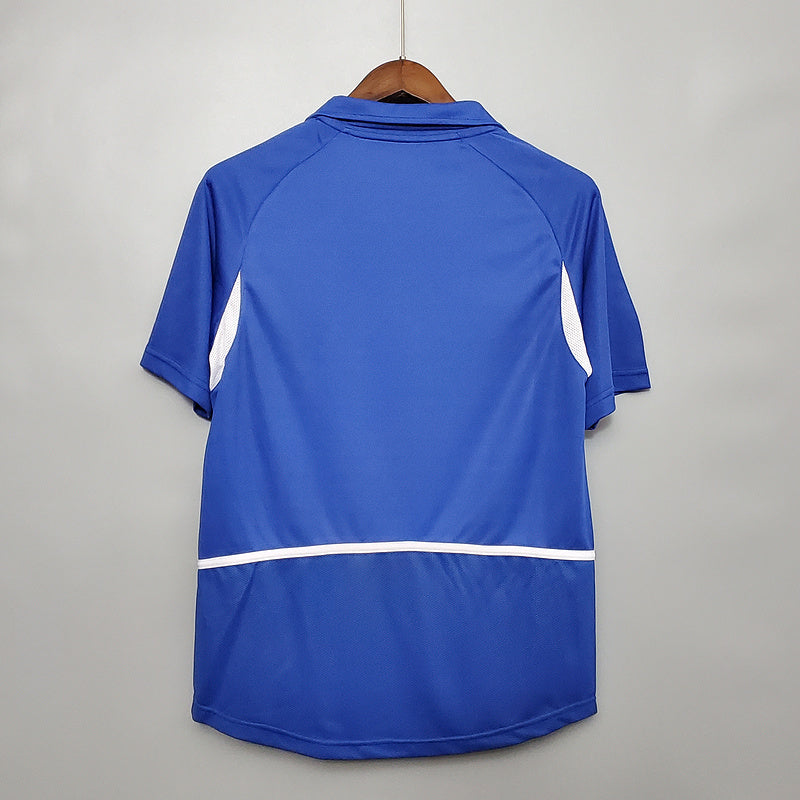 Camisola Seleção Brasileira Retrô 2002 Azul -