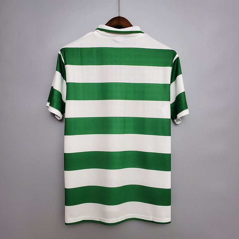 Camisola Celtic Retrô 1987/1989 Verde e Branca -