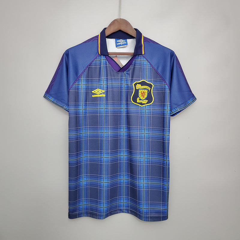 Camisola Escócia Retrô 1994/1996 Azul -