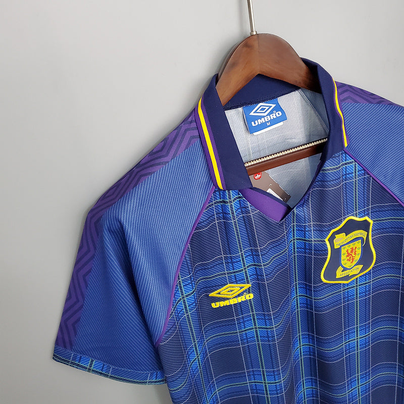 Camisola Escócia Retrô 1994/1996 Azul -