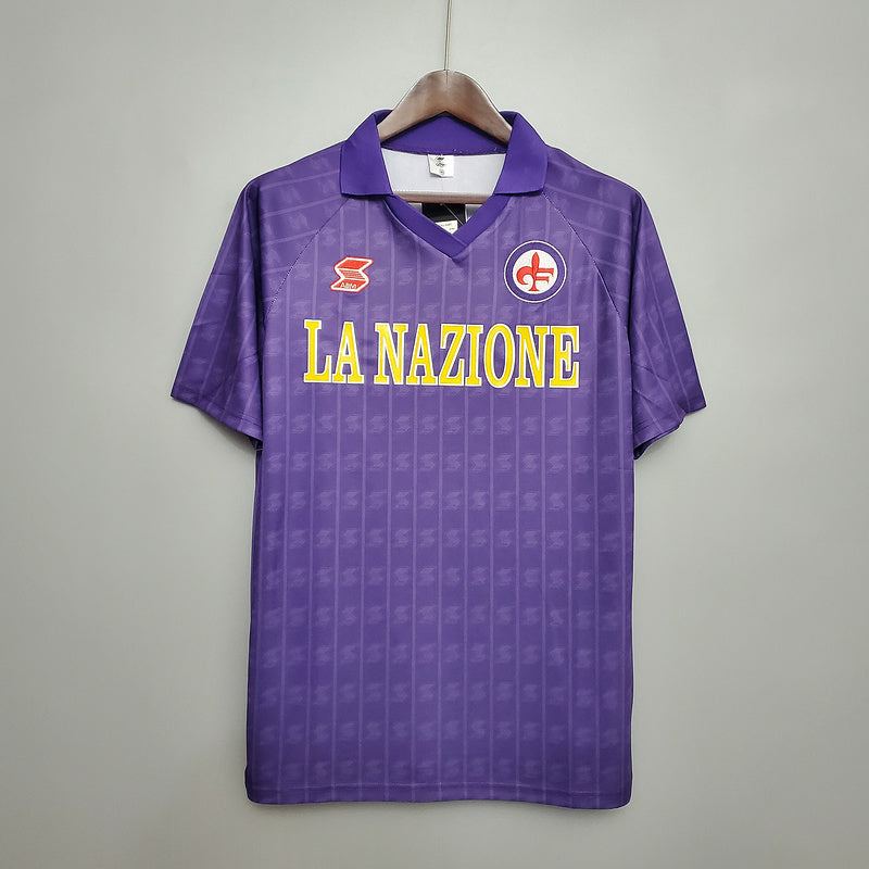 Camisola Fiorentina Retrô 1989/1990 Roxa - ABM