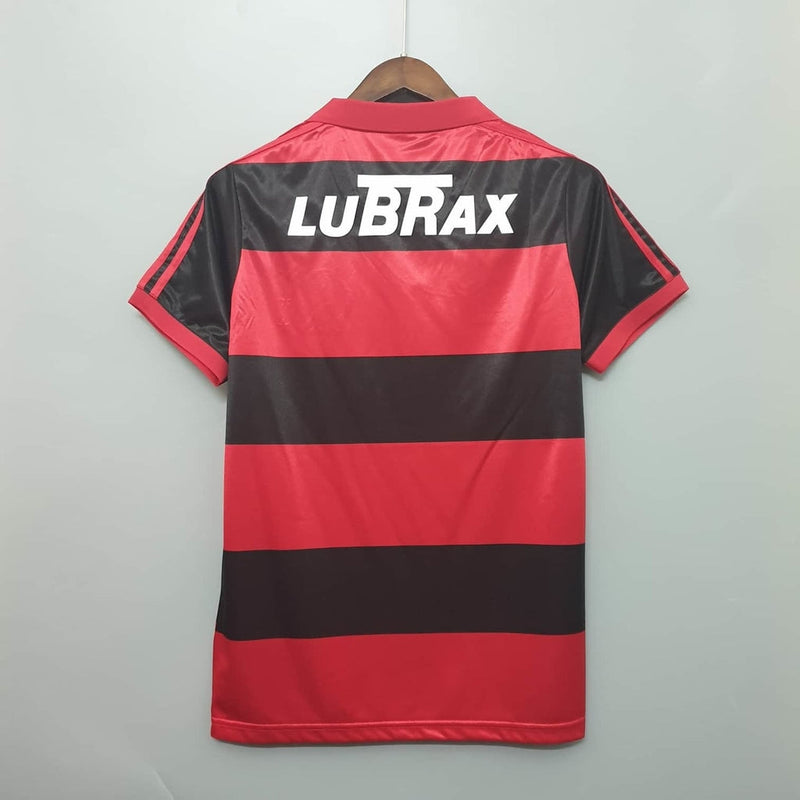 Camisola Flamengo Retrô 1990 Vermelha e Preta -