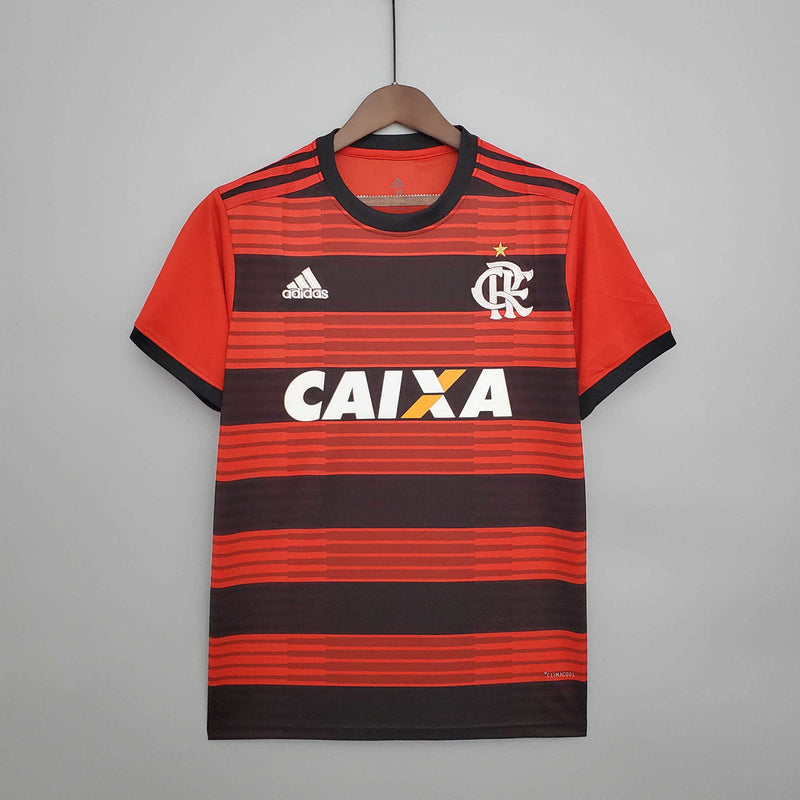 Camisola Flamengo Retrô 2018/2019 Vermelha e Preta -