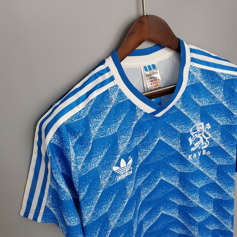 Camisola Holanda Retrô 1988 - Azul