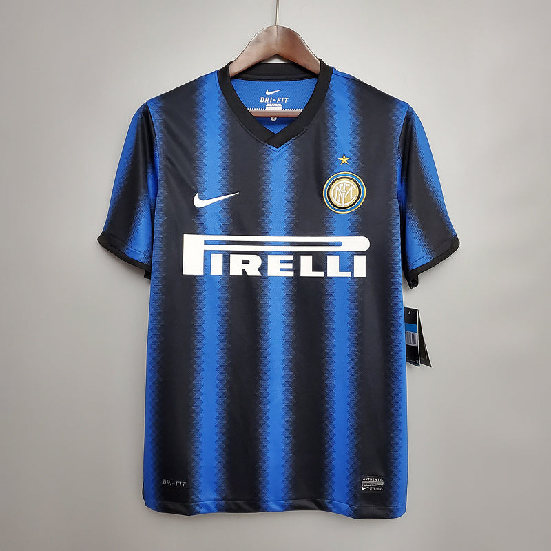 Camisola Inter de Milão Retrô 2010/2011 - Azul e Preta