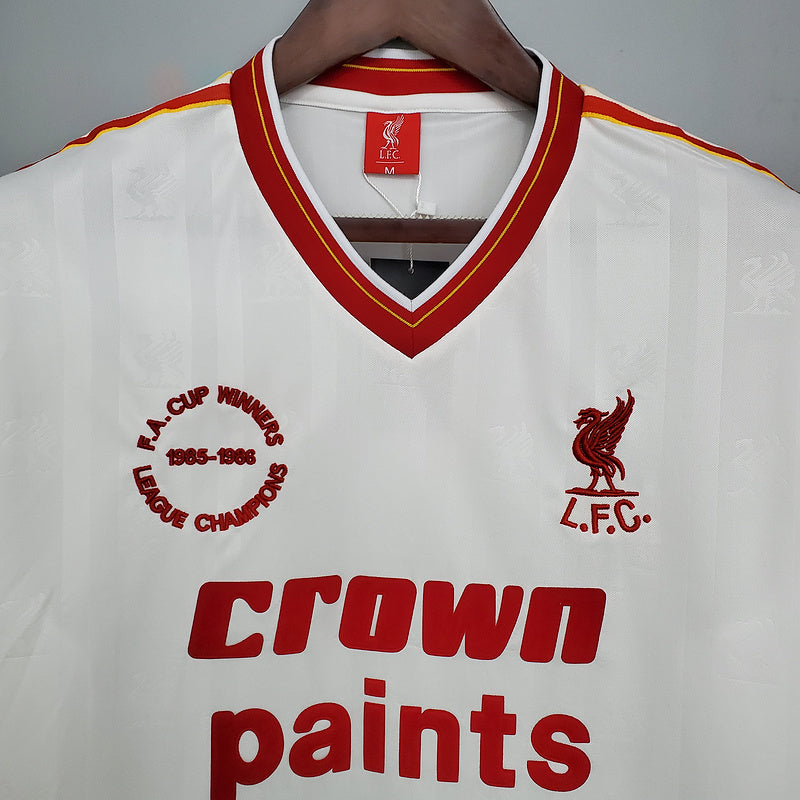 Camisola Liverpool Retrô 1985/1986 -  Branca