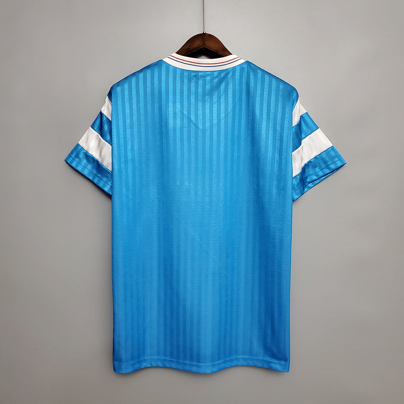 Camisola Marseille Retrô 1990 Azul -