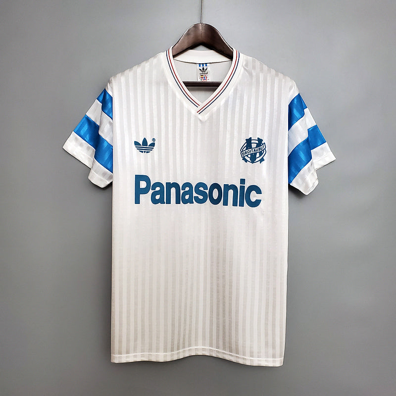 Camisola Marseille Retrô 1990 Branca -