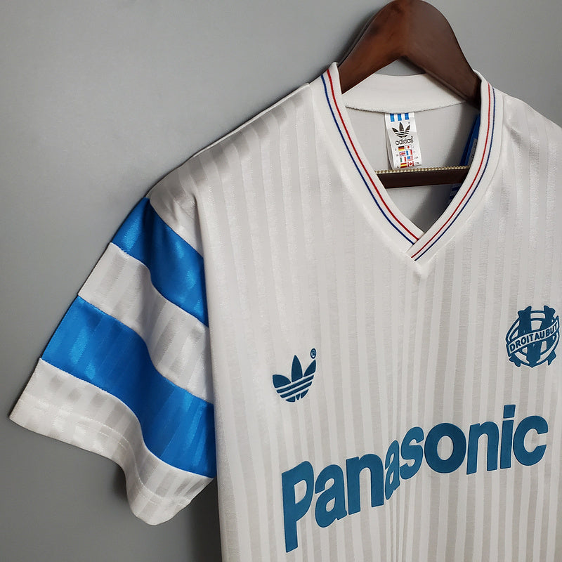 Camisola Marseille Retrô 1990 Branca -