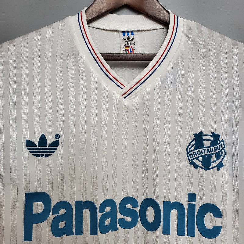 Camisola Marseille Retrô 1990 Branca -