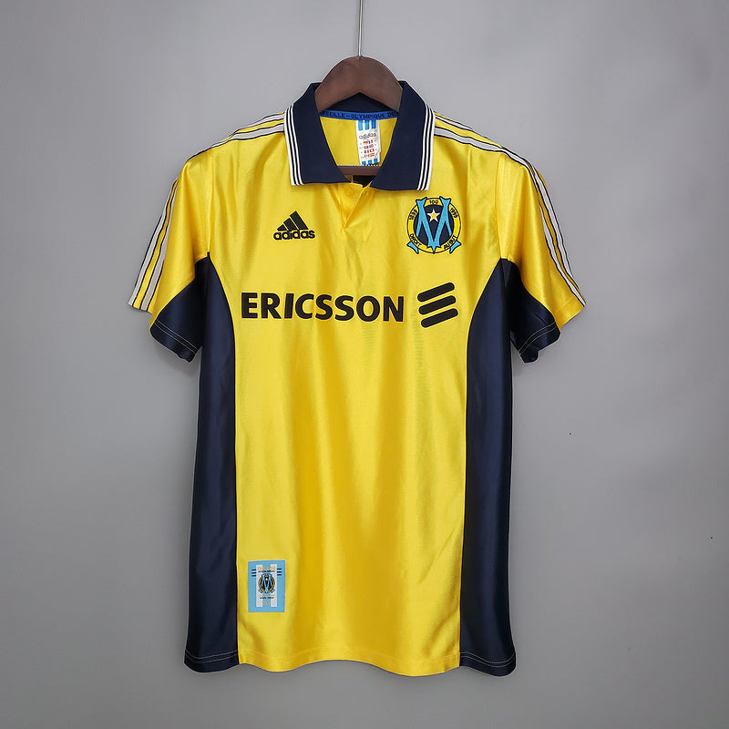 Camisola Marseille Retrô 1998/1999 Amarela -