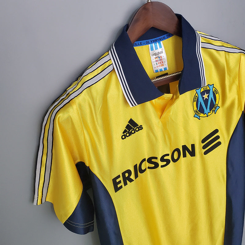 Camisola Marseille Retrô 1998/1999 Amarela -