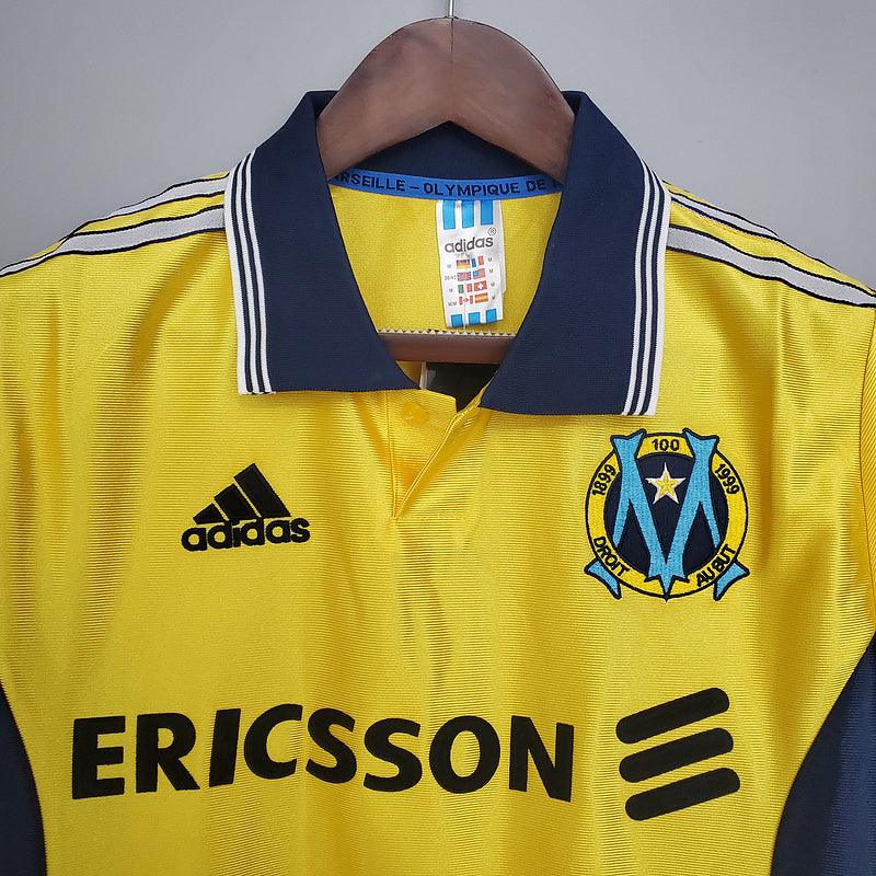 Camisola Marseille Retrô 1998/1999 Amarela -