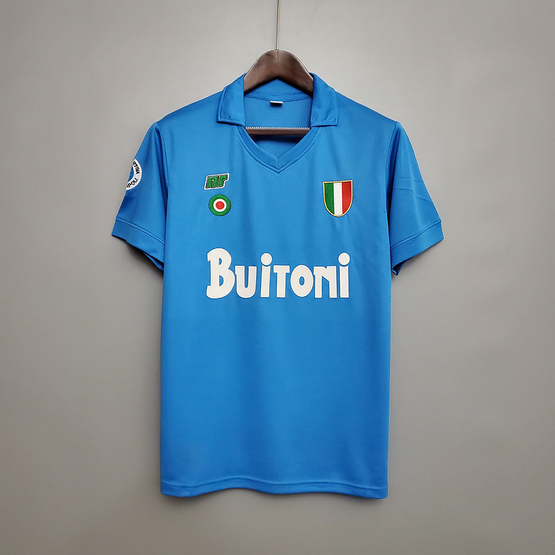 Camisola Napoli Retrô 1987/1988 - Azul