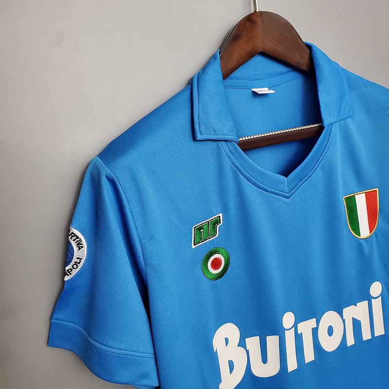 Camisola Napoli Retrô 1987/1988 - Azul