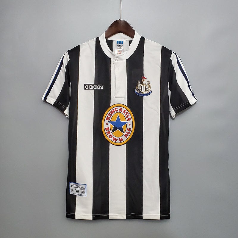 Camisola Newcastle Retrô 1995/1997 - Preta e Branca