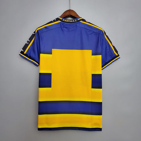 Camisola Parma Retrô 2001/2002 Azul e Amarela - Champion