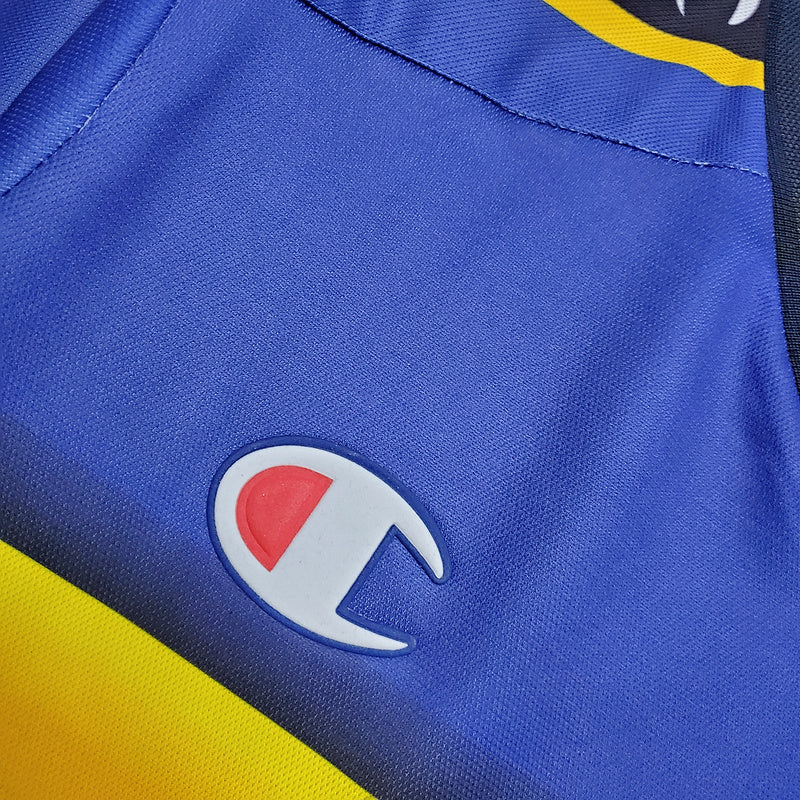 Camisola Parma Retrô 2001/2002 Azul e Amarela - Champion