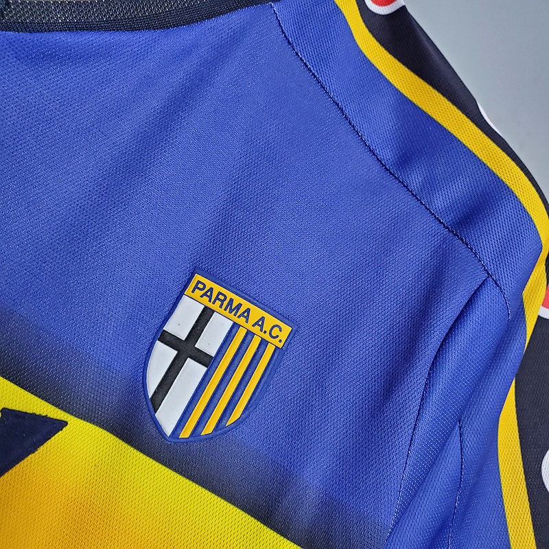 Camisola Parma Retrô 2001/2002 Azul e Amarela - Champion