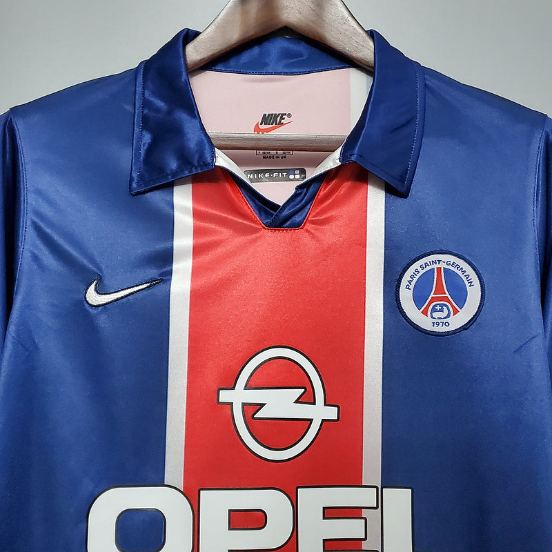 Camisola PSG Retrô 1998/1999 - Azul e Vermelha