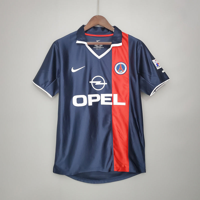 Camisola PSG Retrô 2001/2002 -  Azul e Vermelha