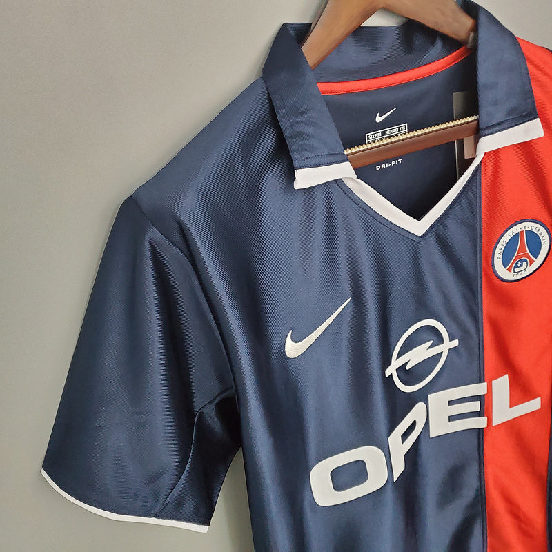 Camisola PSG Retrô 2001/2002 -  Azul e Vermelha