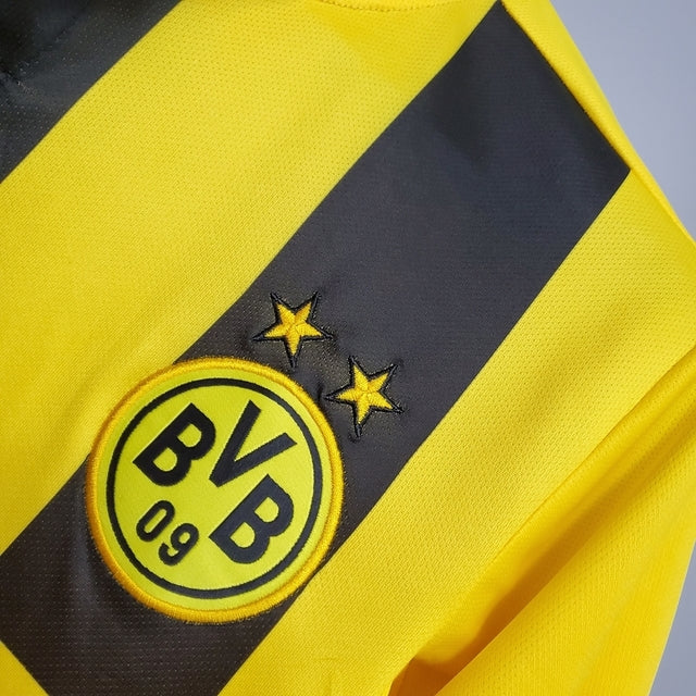 Camisola Borussia Dortmund Retrô 12/13 Amarela e Preta