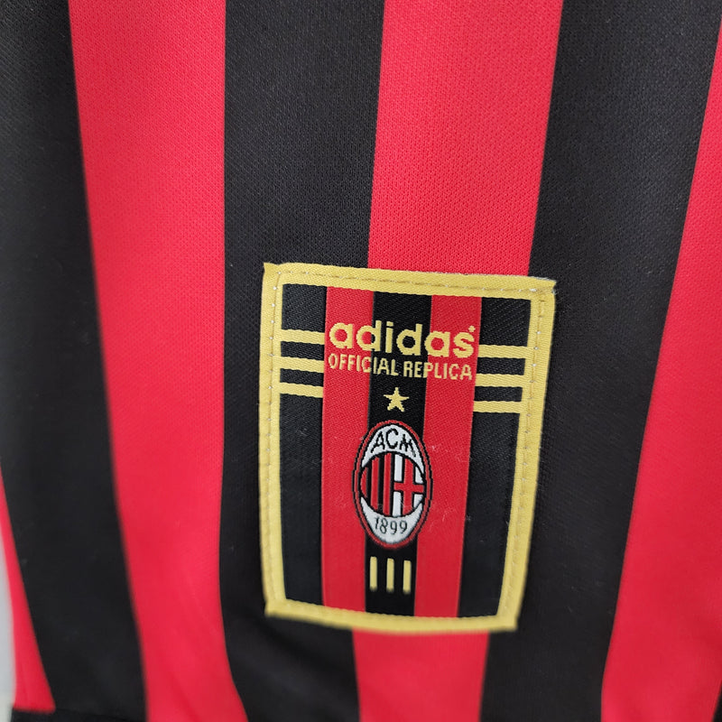 Camisola Manga Longa AC Milan 1999/2000 - Preto e Vermelho