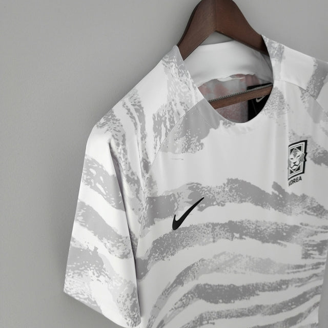 Camisola de Treino Seleção Coréia do Sul 2022 - Branco e Cinza