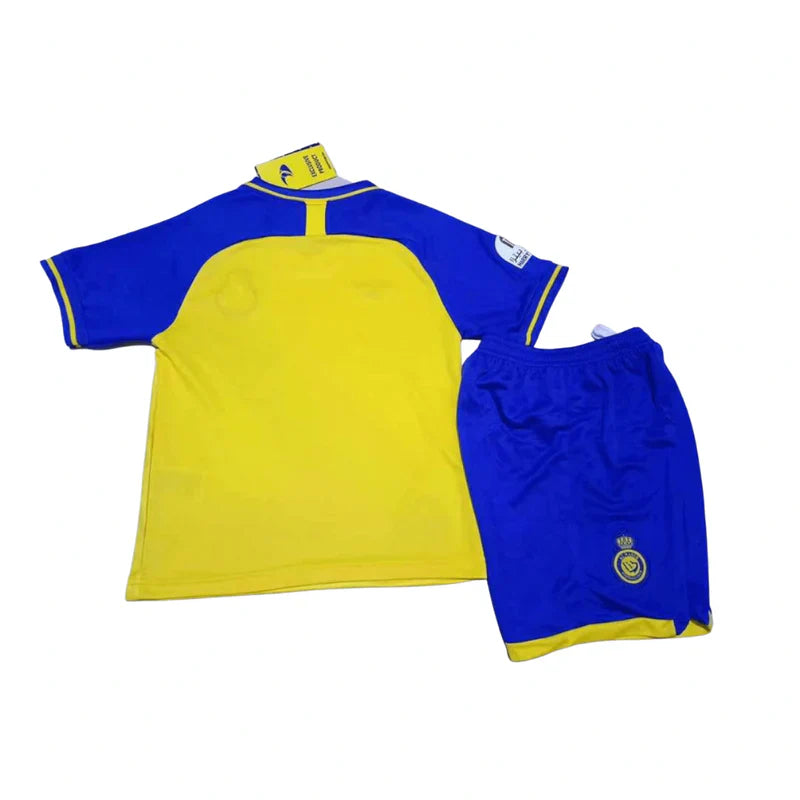 Kit Infantil Al-Nassr I 22/23 - Azul e Amarelo