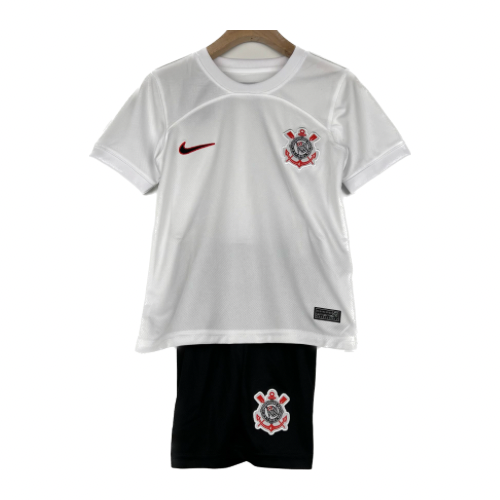 Kit Infantil Corinthians I 23/24 - Branco e Preto