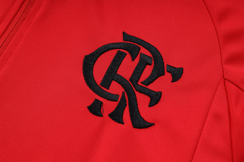 Fato de Treino Flamengo 23/24 - Vermelho Com Ziper