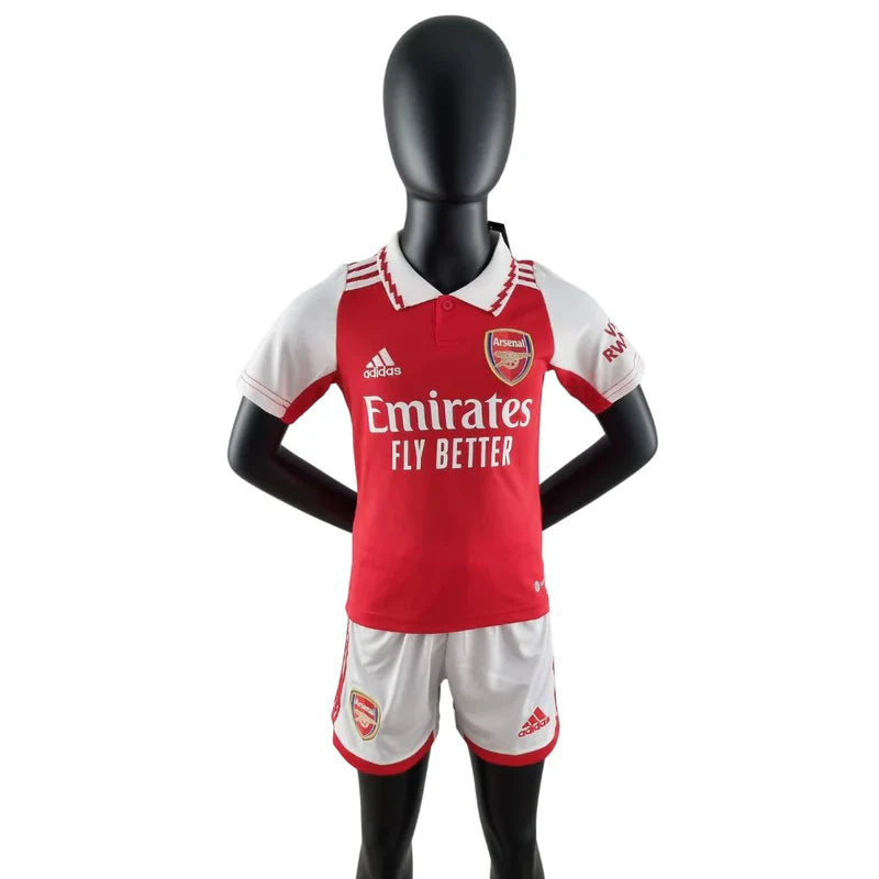 Kit Infantil Arsenal 22/23 - Vermelho e Branco