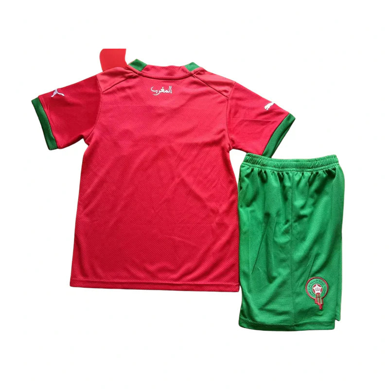 Kit Infantil Marrocos I 22/23 - Vermelho e Verde